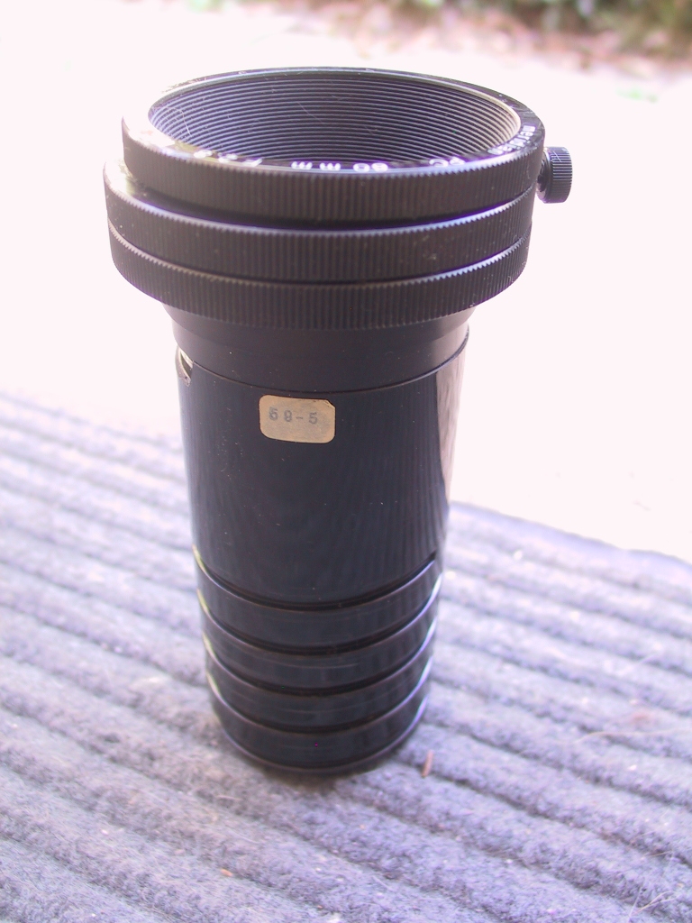 Meridian 60mm PC 2.8 Projection Lens - KX Camera Kodak Slide Projectors Since 1980 - 1732-1/2 Grand Ave. Santa Barbara, CA 93103 805-963-5625